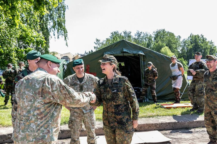 Šauliai suvienijo jėgas su Vokietijos brigados medikais: mokėsi teikti pagalbą sužeistiems civiliams